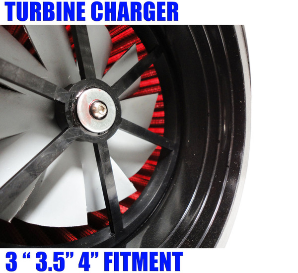 Cone Air Filter with Turbine Adjustable 34 Inch