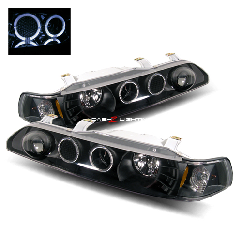 Integra 19901993 Halo Projector Headlights JDM Black