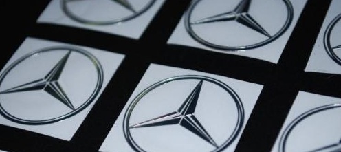 Mercedes benz emblem sticker #2