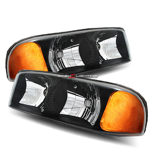 Euro black gmc sierra headlights #3
