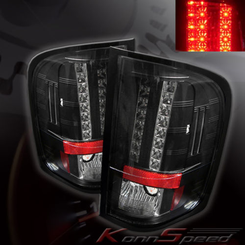 Silverado 20072008 LED Tail Lights Black