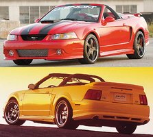 xenon v6 mustang 1999 2004 kit body parts